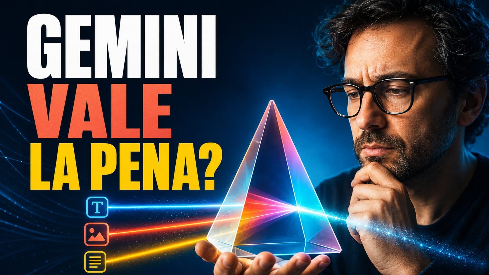 Copertina editoriale ad alto impatto per Gemini