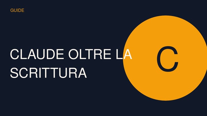 Copertina concettuale ad alto impatto per Claude AI: guida completa per scrittura, documenti, analisi e codice