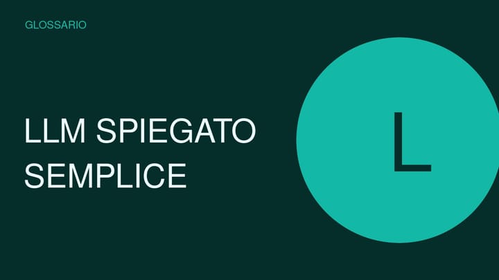 Copertina concettuale ad alto impatto per LLM