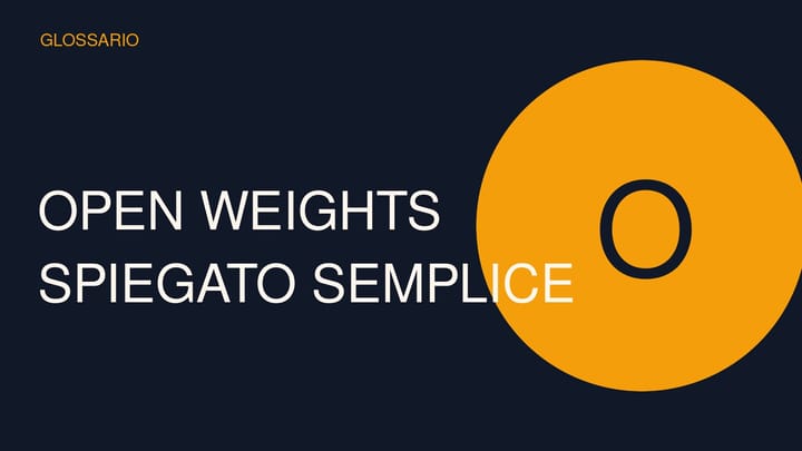 Copertina concettuale ad alto impatto per Open weights