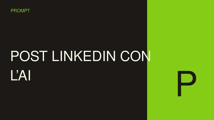 Copertina concettuale ad alto impatto per Post LinkedIn