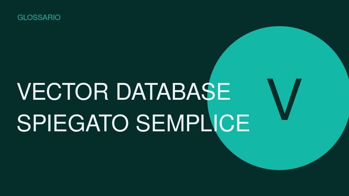 Copertina concettuale ad alto impatto per Vector database
