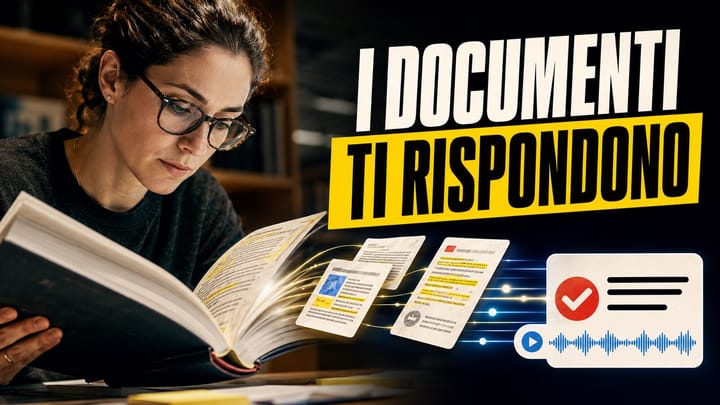 I documenti ti rispondono: fonti, citazioni e sintesi audio collegate da NotebookLM